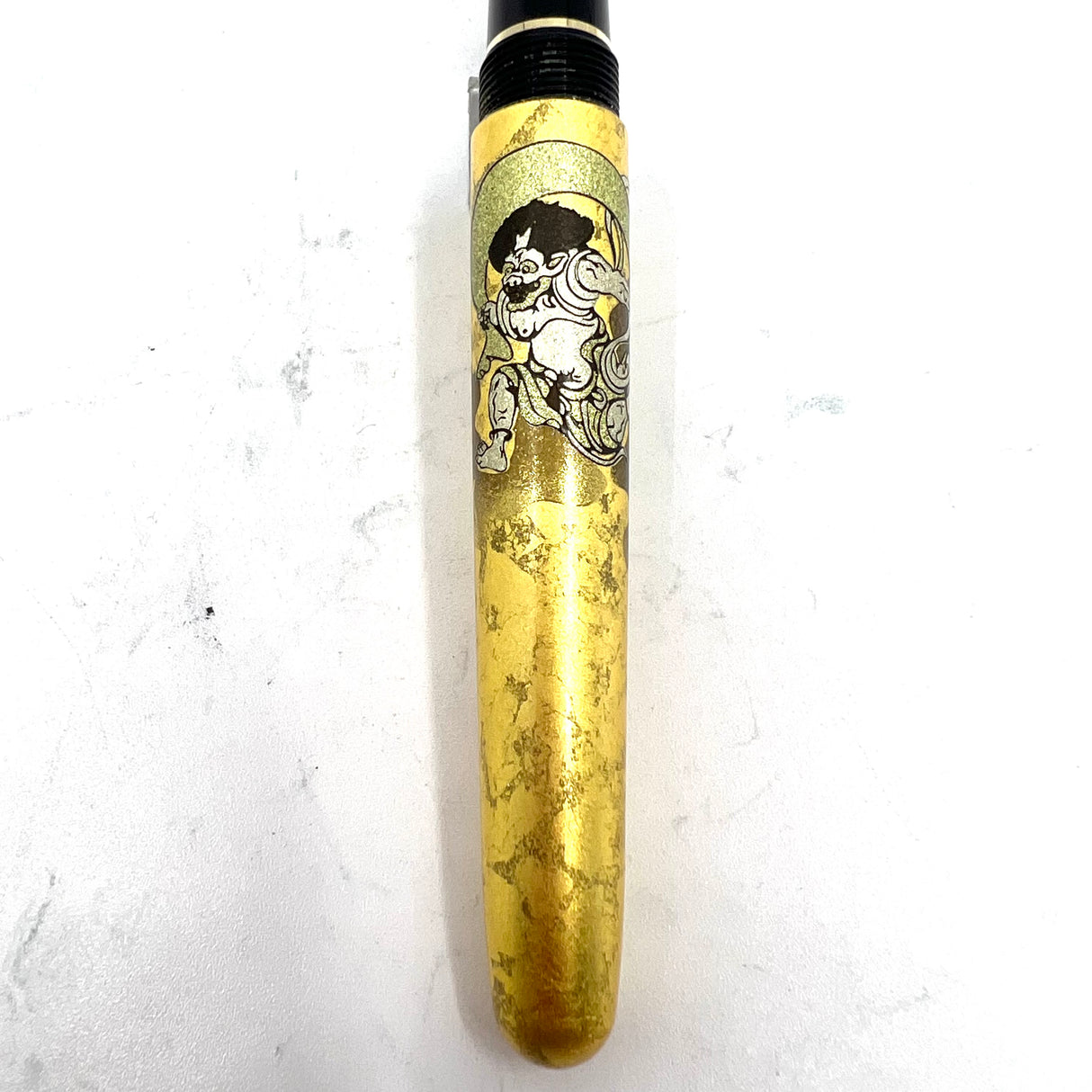 Platinum Gold Leaf Fujin Raijin (Wind God & Thunder God) Fountain Pen