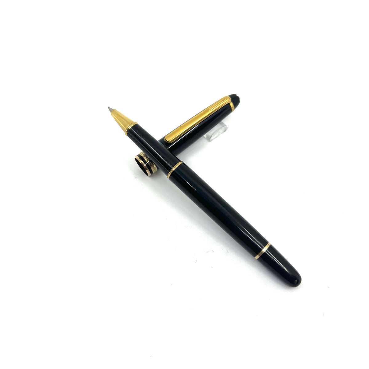 Montblanc Meisterstuck Classique #163 Black Resin Rollerball - Yellow Gold-Plated Trim