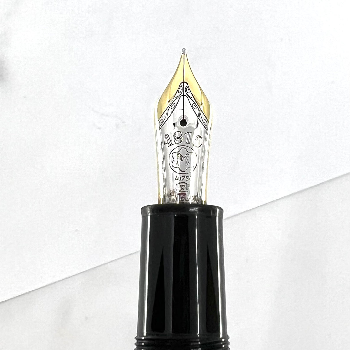 Montblanc Solitaire Sterling Silver Special Edition "Barley" LeGrand Fountain Pen - Fine 18kt Gold Nib