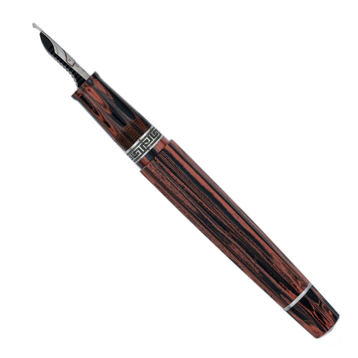 OMAS Paragon Fountain Pen Calligrafia Limited Edition Silver Trim