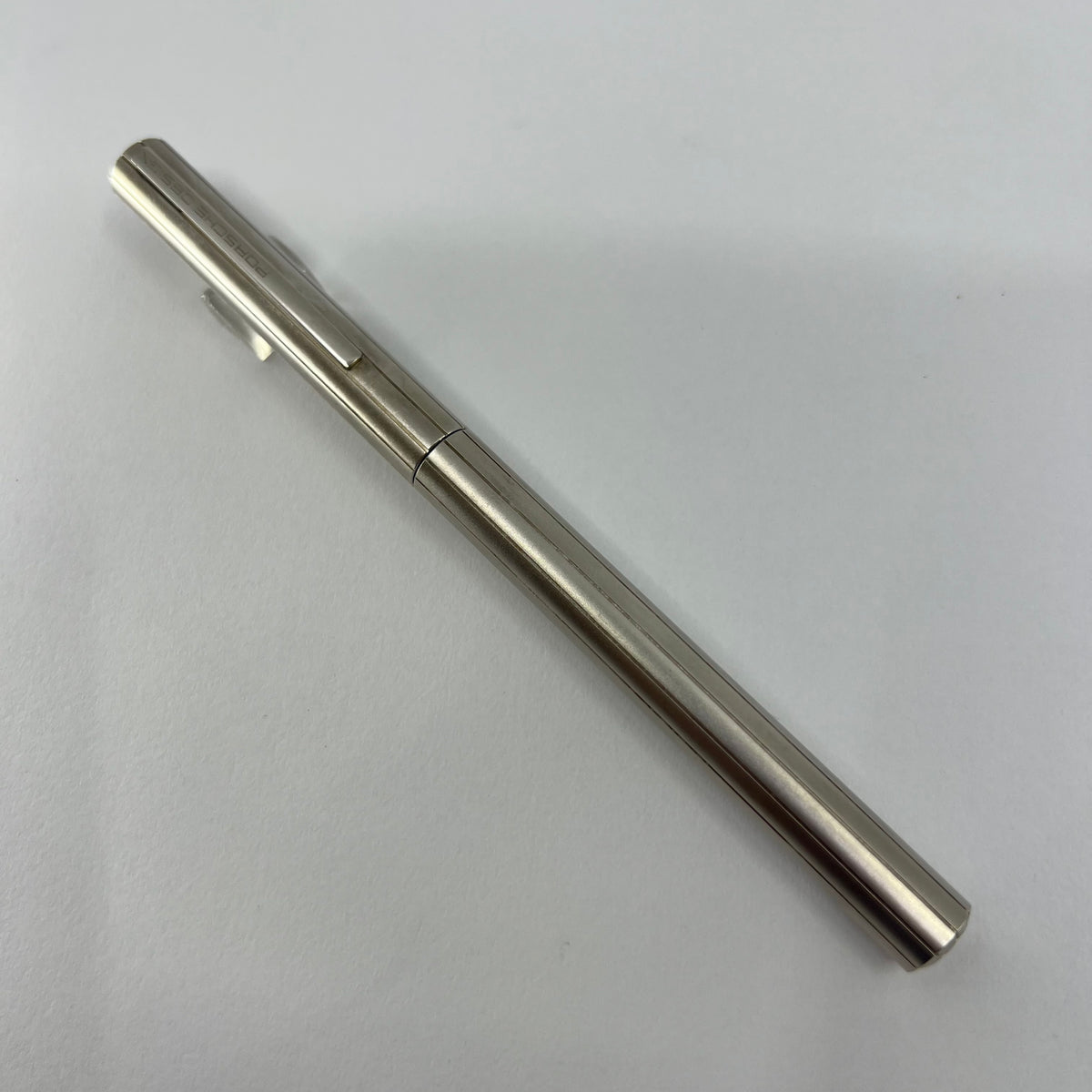 Porsche Design Slim Line Metal Fountain Pen - Broad 18kt Gold Nib