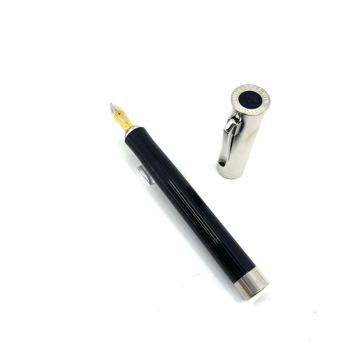 Graf Von Faber-Castell Intuition Platino Fountain Pen - Broad 18kt Gold Nib