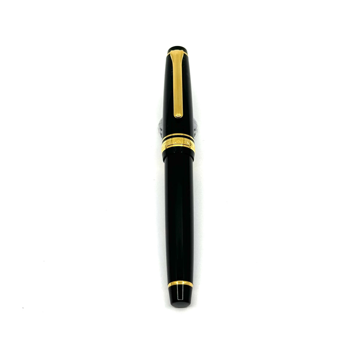 Sailor Black Professional Gear Slim Fountain Pen - Broad 14kt Gold Nib