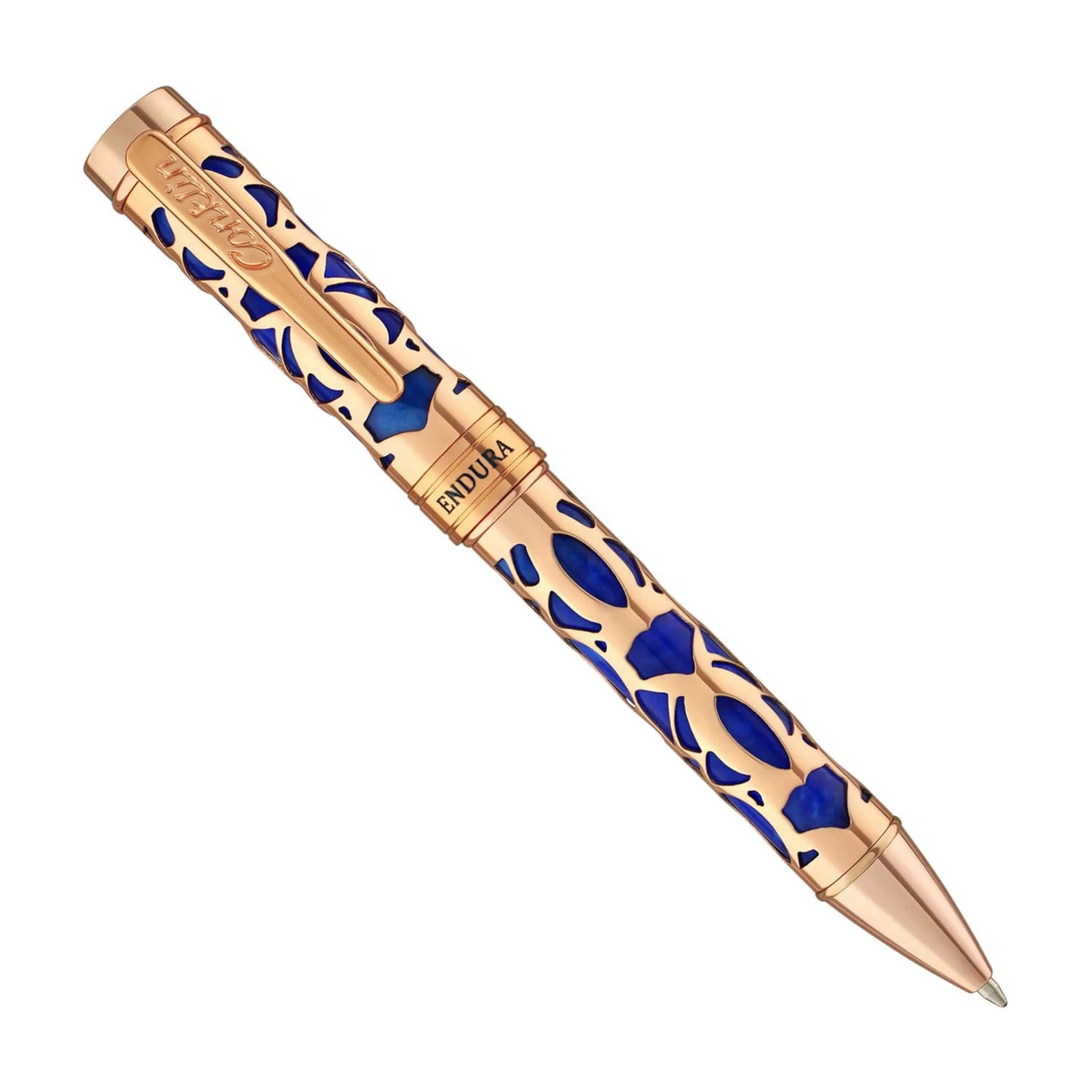 Conklin Endura Deco Crest Blue & Rose Gold Ballpoint