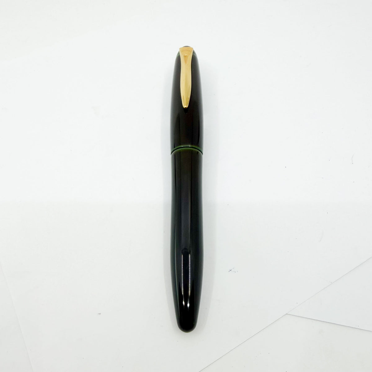 Platinum Izumo Urushi Soratame (Brown/Green) Oversized Fountain Pen - Medium 18 Kt Gold Nib