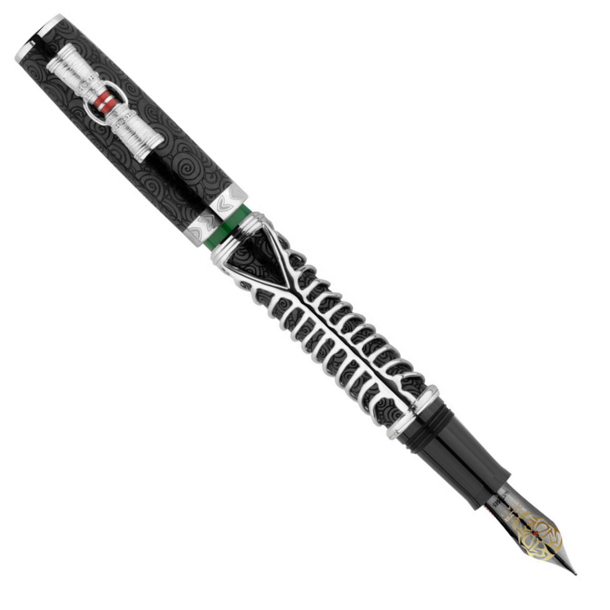 Delta Indigenous People Simbu Silver Trim Fountain pen L.E.
