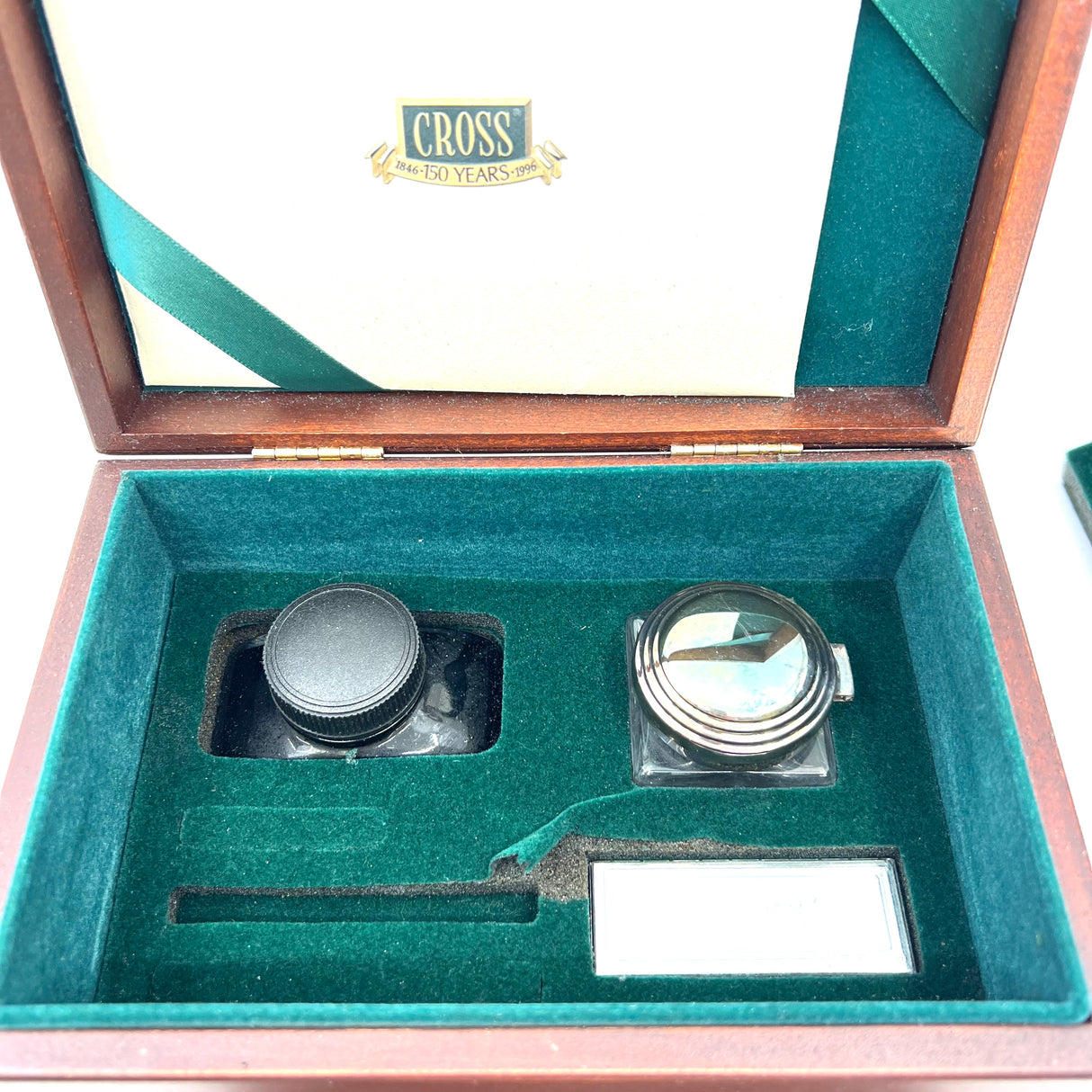 Cross 150th Anniversary Limited Edition Art Deco Sterling Silver Fountain Pen (1996) - Medium 18kt Gold Nib - MINT Condition with Complete Original Packaging
