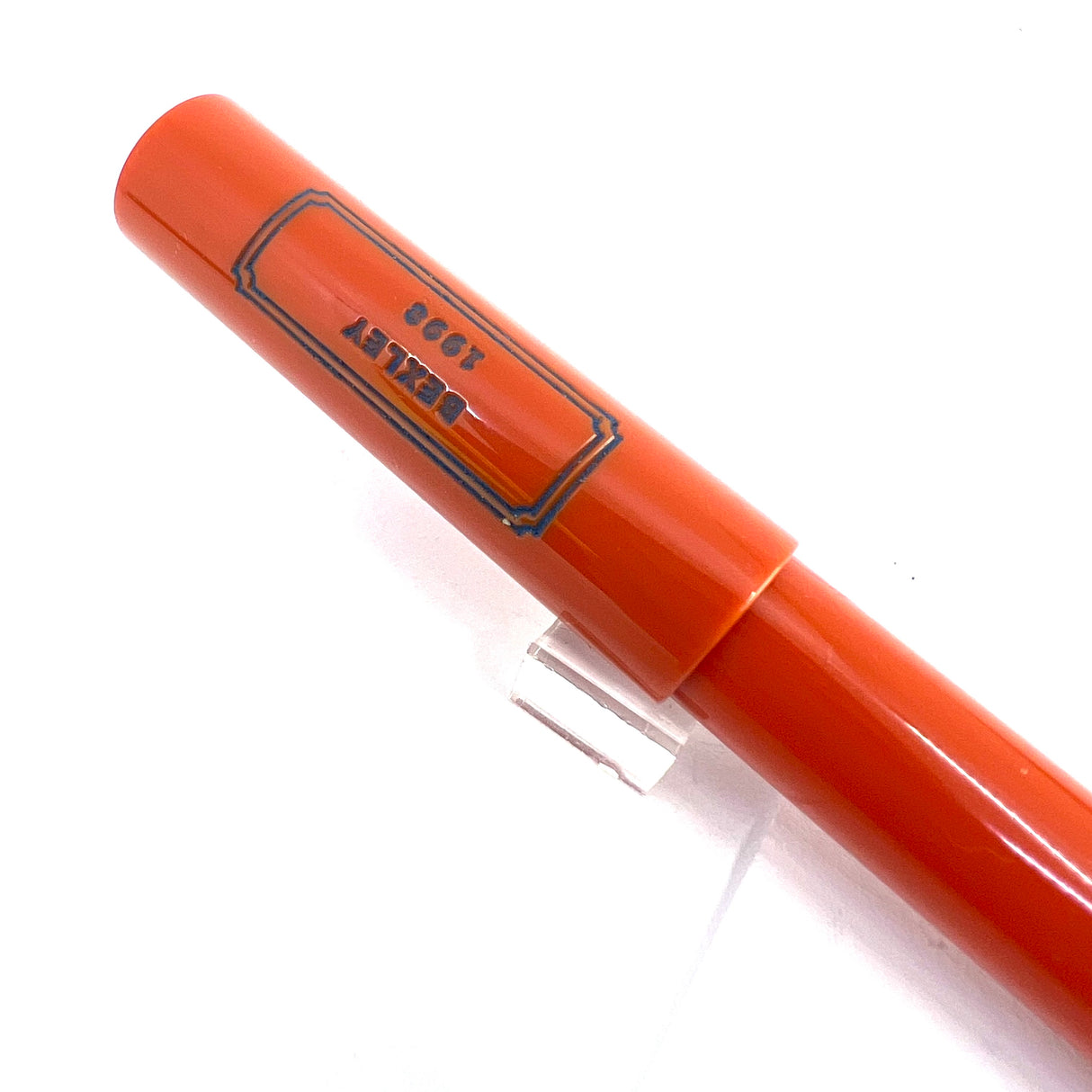 Bexley ULTRA GIANT Limited Edition Black Ebonite Fountain Pen with a Companion Orange Fountain Pen Hidden Inside - Oversized Medium 14kt Gold Nib - Number 00 of 25 that were sold to the Public