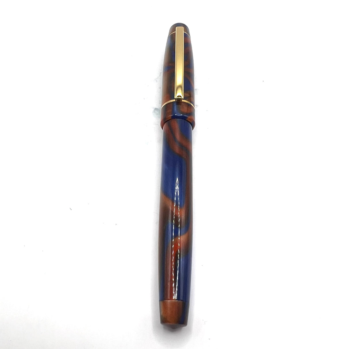 Bexley BX701 Lustrous Blue & Amber Swirl Rollerball
