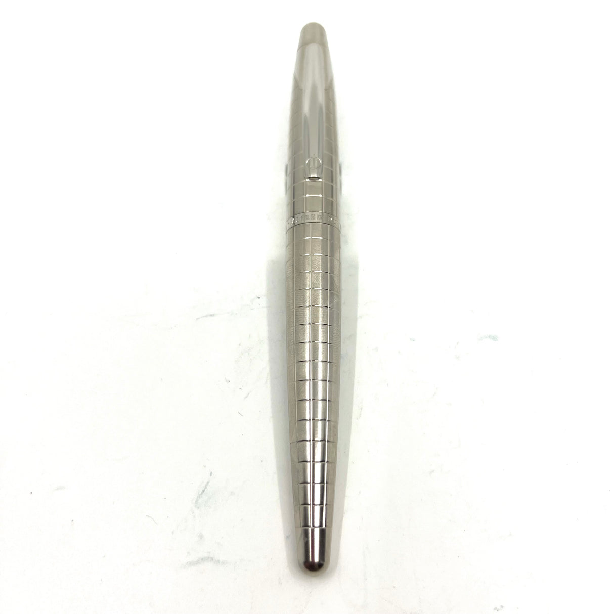 Dunhill AD2000 Brushed Stainless Steel Cross Hatch Design Fountain Pen