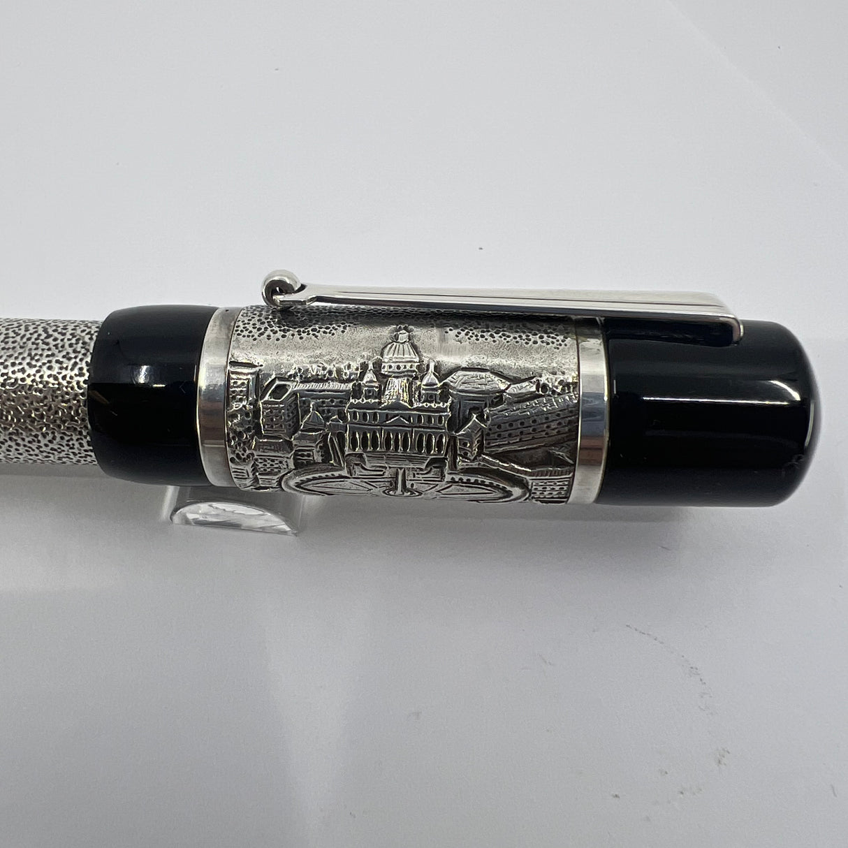 Delta Jubileum Sterling Silver Lever-Fill Limited Edition Fountain Pen - Medium 18kt Gold Nib