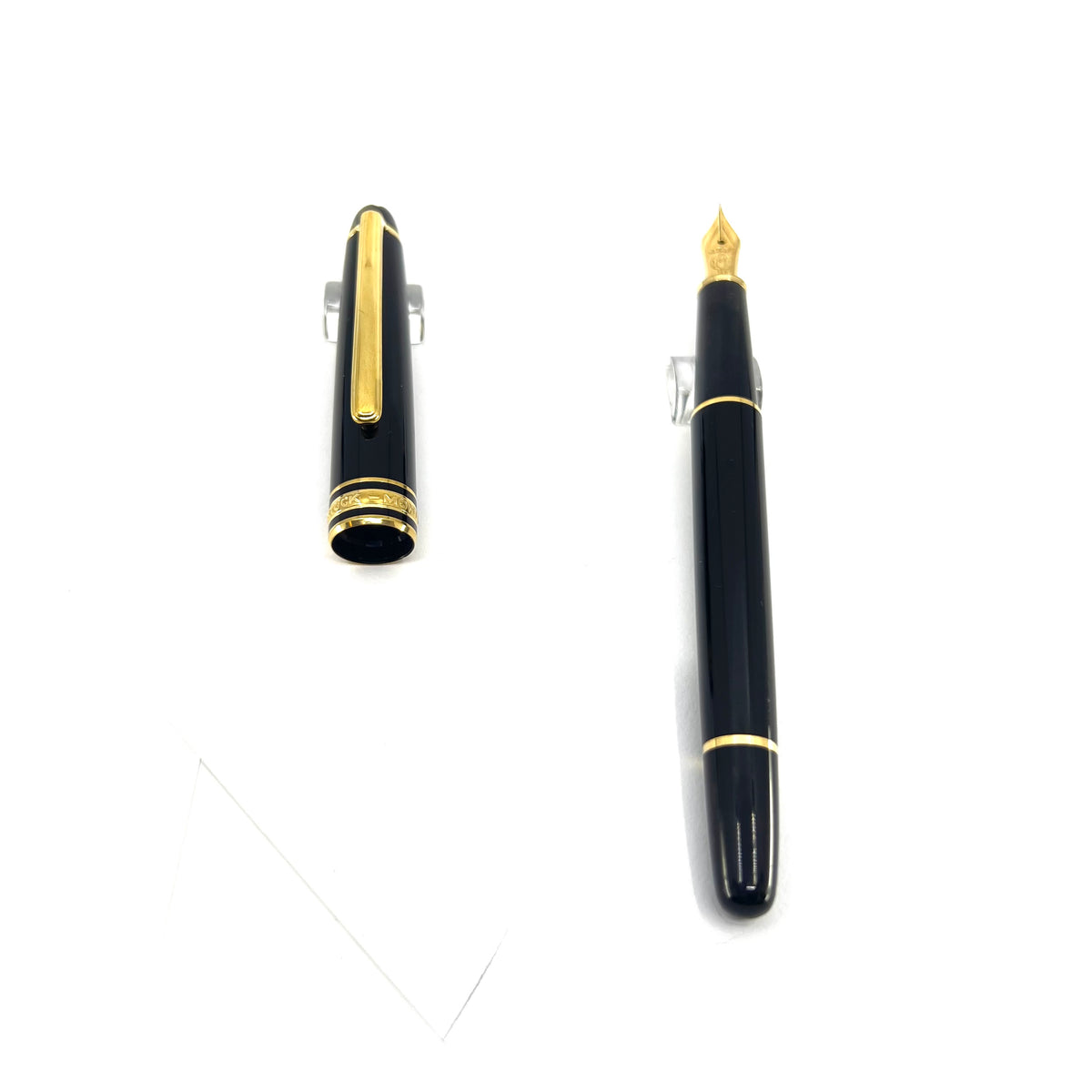 Montblanc Black Resin Meisterstuck #144 Classique Fountain Pen - Extra Fine 14kt Gold Nib