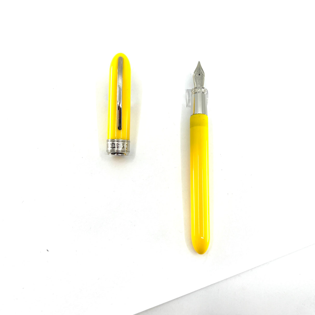 Visconti van Gogh First Generation Yellow Fountain Pen - Broad Stainless Steel Nib