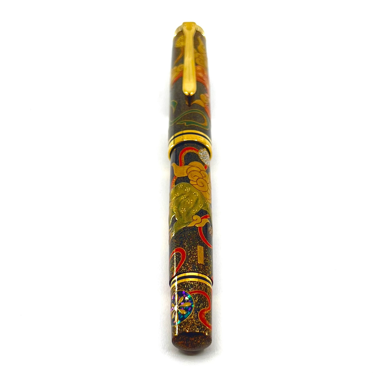 Pelikan Souveran M1000 Maki-e "Karajishi" Limited Edition Fountain Pen - #18 of 88 Pieces - Fine 18kt Gold Nib - Complete Boxes & Booklets - MINT & RARE!!