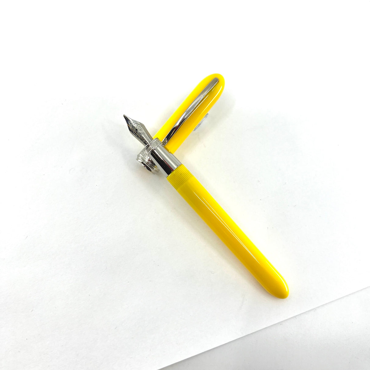 Visconti van Gogh First Generation Yellow Fountain Pen - Broad Stainless Steel Nib