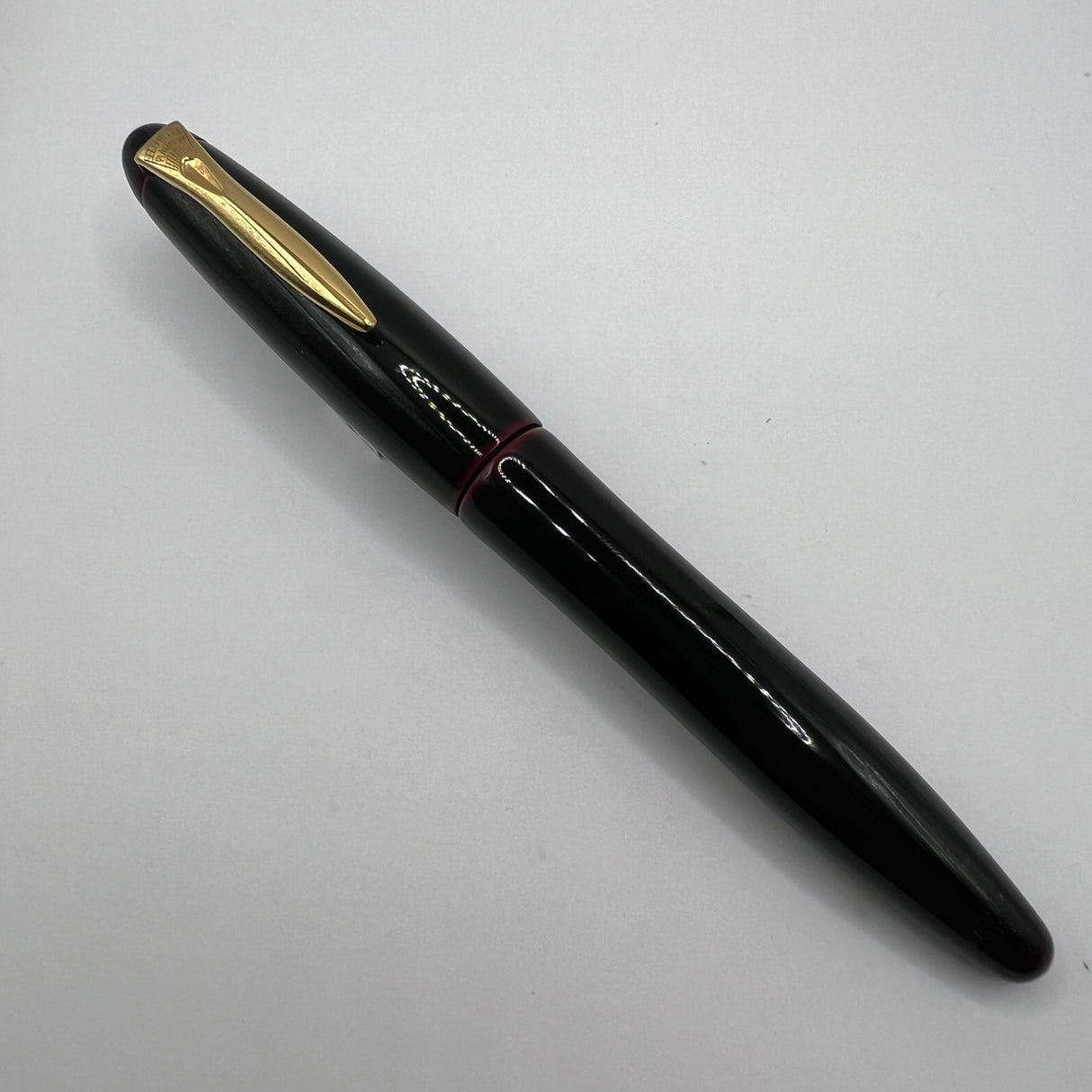 Platinum Izumo Urushi Akatame(Red) Hand Painted Lacquer Oversized Fountain Pen - Fine 18kt Gold Nib