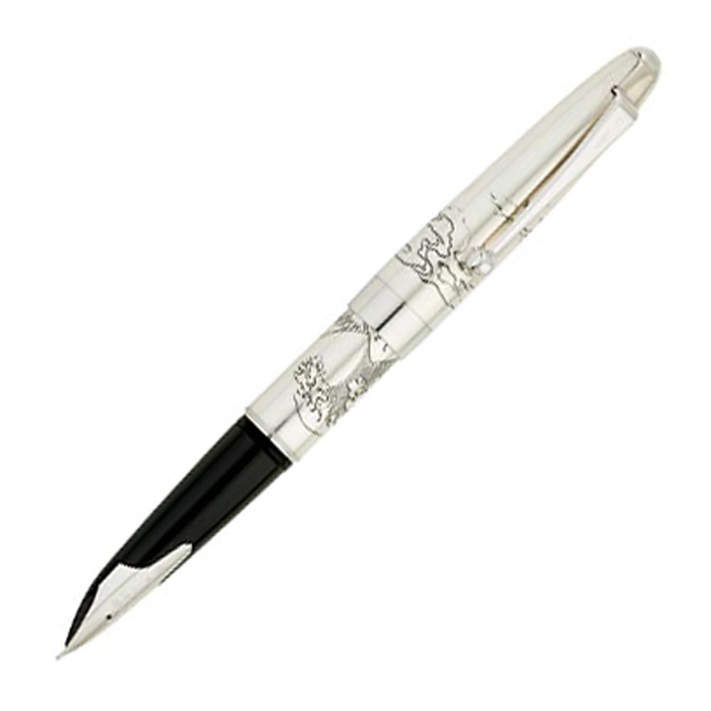 Pilot & Namiki Sterling Mount Fuji - Fountain Pen