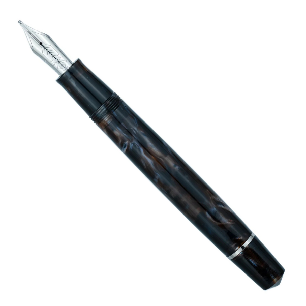 OMAS Bologna Fountain Pen Galassia Silver Trim