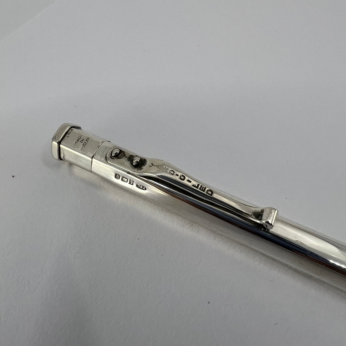Yard-o-Led Diplomat Six-Sided Sterling Silver Plain Pencil - 1.1mm Lead