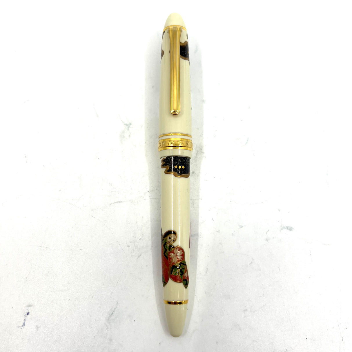 Sailor Profit Maki-e Tale of Genji White Fountain Pen