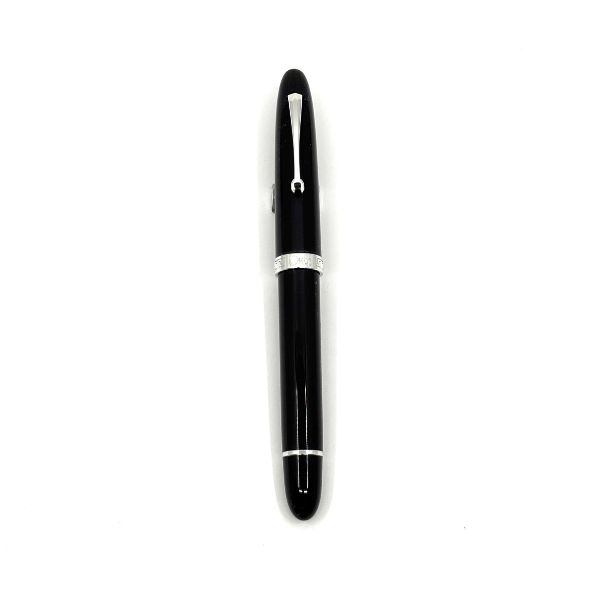 OMAS Ogiva Black Fountain Pen with High Tech Trim