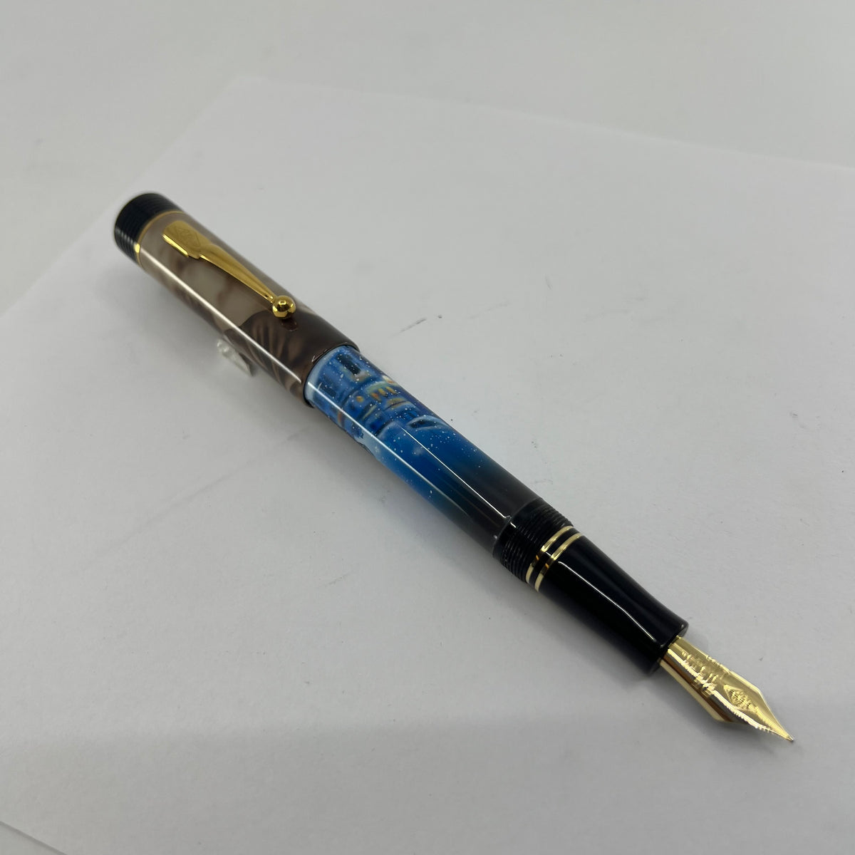 Conway-Stewart UK Charles Dickens "A Christmas Carol" Limited Edition Hand Painted Fountain Pen - Fine 18kt Gold Nib - Number 1 of Only 8 Pens Made (2006)!!!