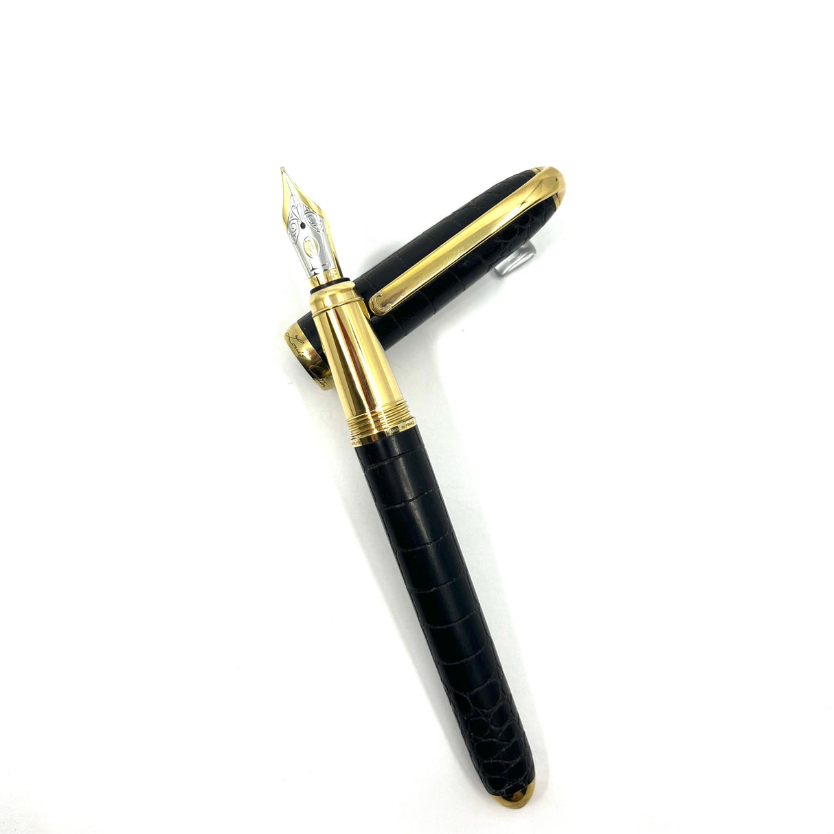 Louis Cartier Dandy Crocodile Scales/Ebony Wood Body Limited Edition Fountain Pen