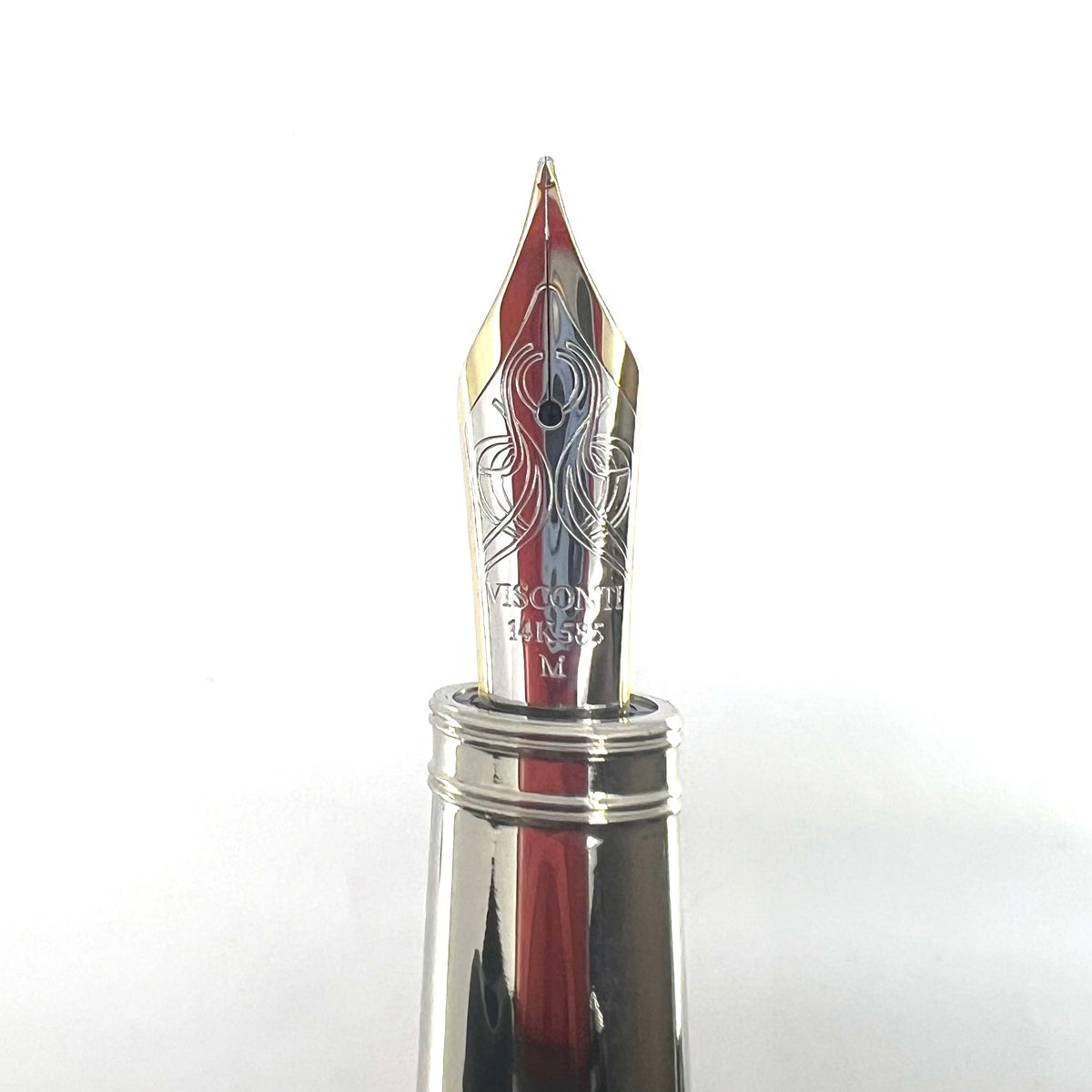 Visconti Maxi Van Gogh Variegated Green & Amber Fountain Pen Circa 2000 - Semi-Flex Medium 14kt Gold Nib