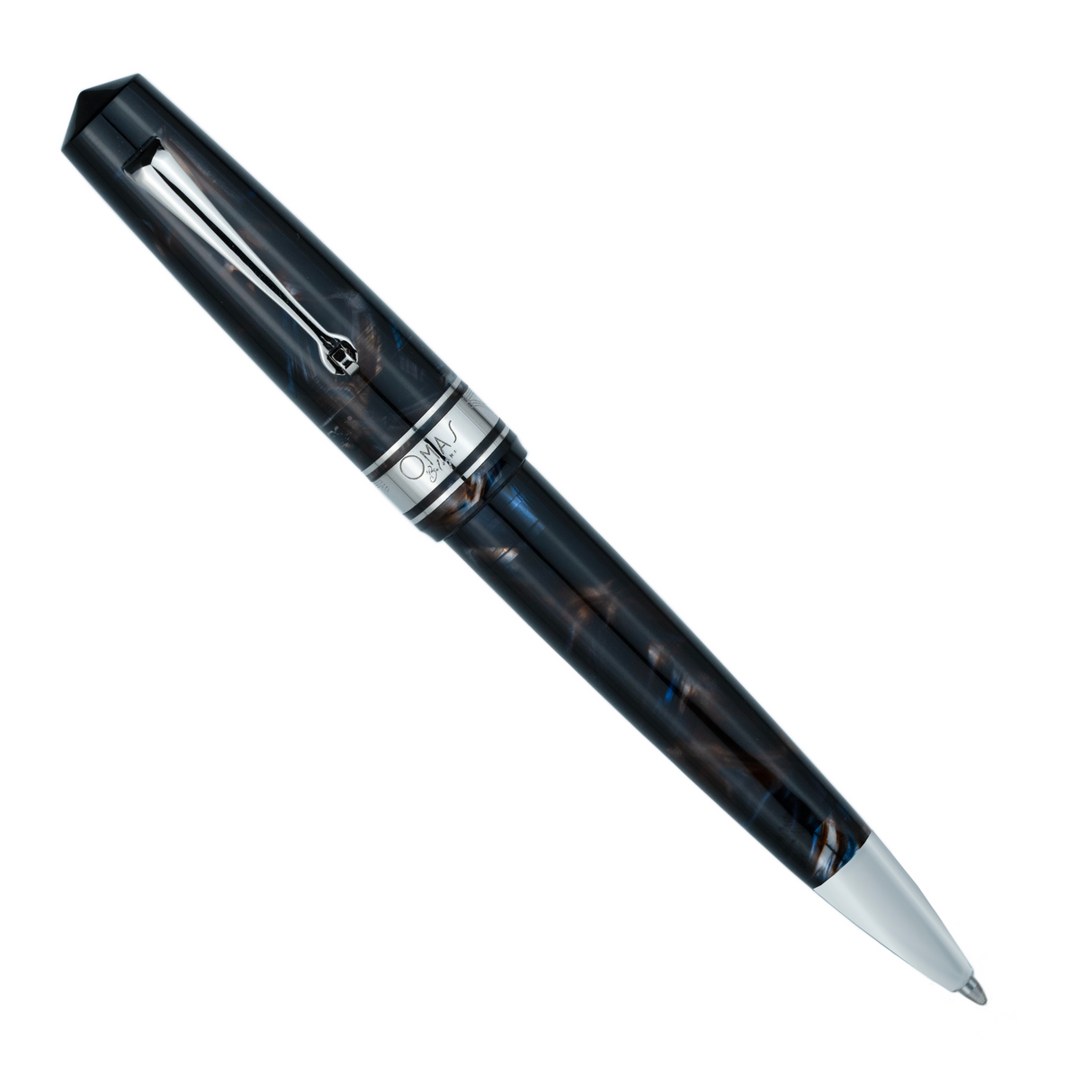 OMAS Bologna Ballpoint Pen Galassia Gold Trim