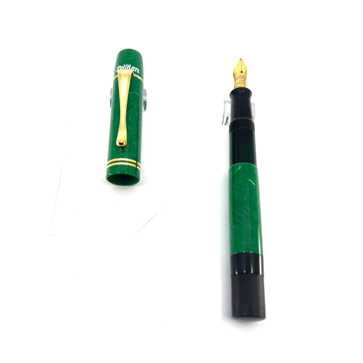 Pelikan "1935 Originals of their Time" Green Jade Celluloid Limited Edition Fountain Pen - Broad 18kt Gold Nib
