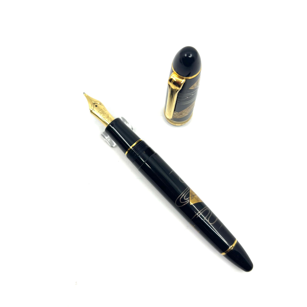 Sailor 1911L Maki-e Floating Fans Fountain Pen - Rare Naginata Cross 21K Nib