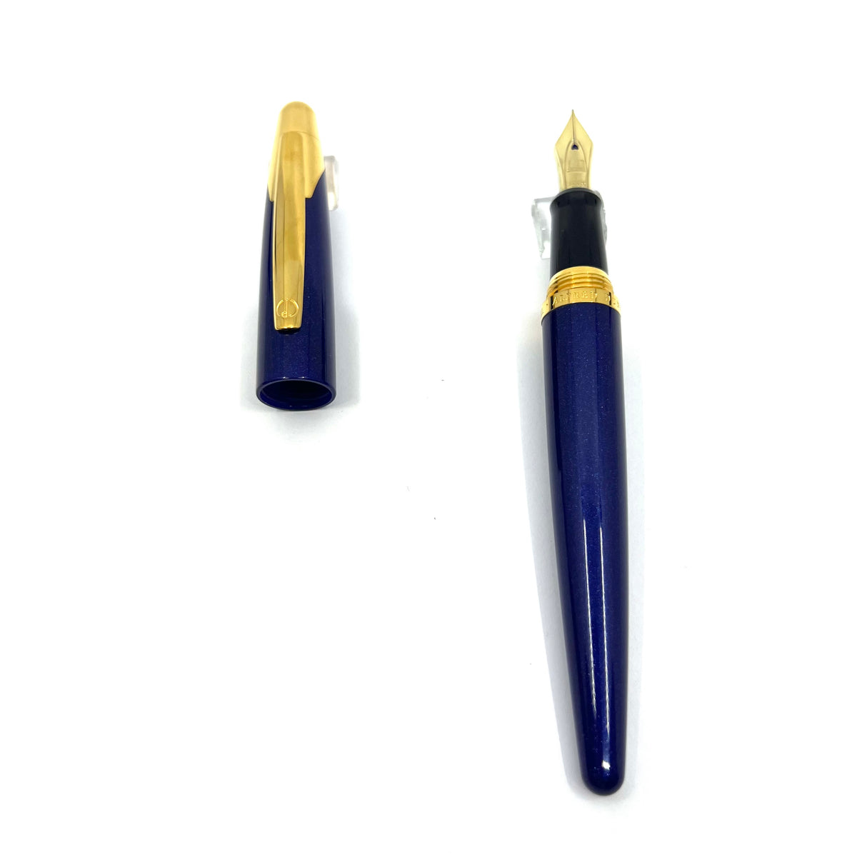 Dunhill AD2000 Cobalt Blue Galaxy Fountain Pen - Fine 18kt Gold Nib