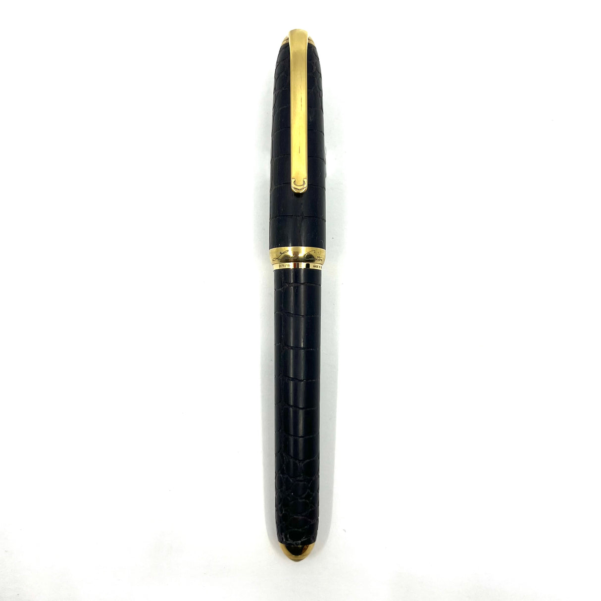 Louis Cartier Dandy Crocodile Scales/Ebony Wood Body Limited Edition Fountain Pen