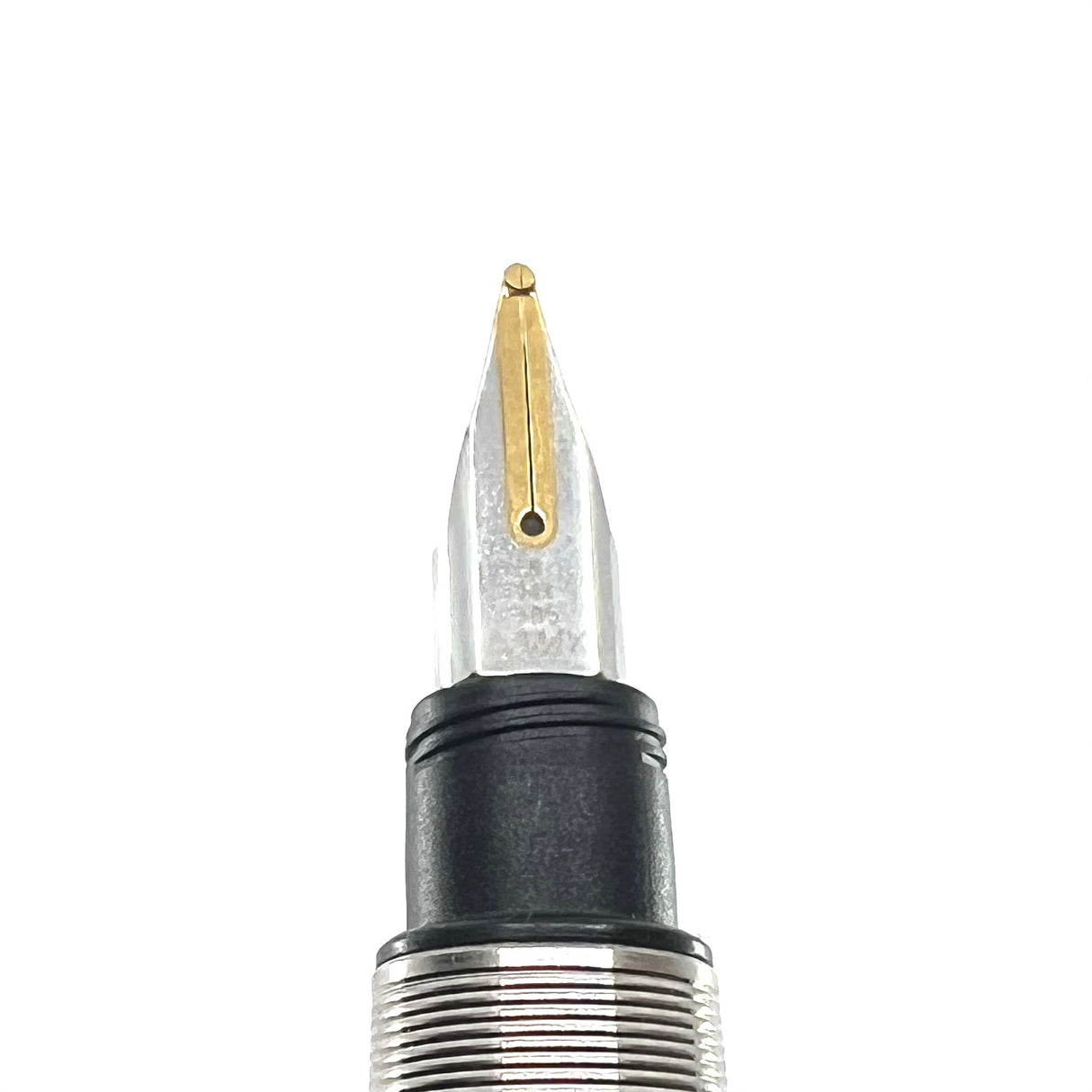 Lamy Accent White Metal & Black Lacquered Fountain Pen - Broad 14kt Gold Nib