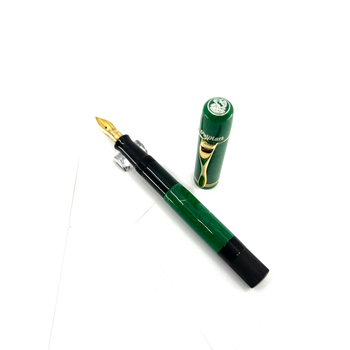 Pelikan "1935 Originals of their Time" Green Jade Celluloid Limited Edition Fountain Pen - Broad 18kt Gold Nib