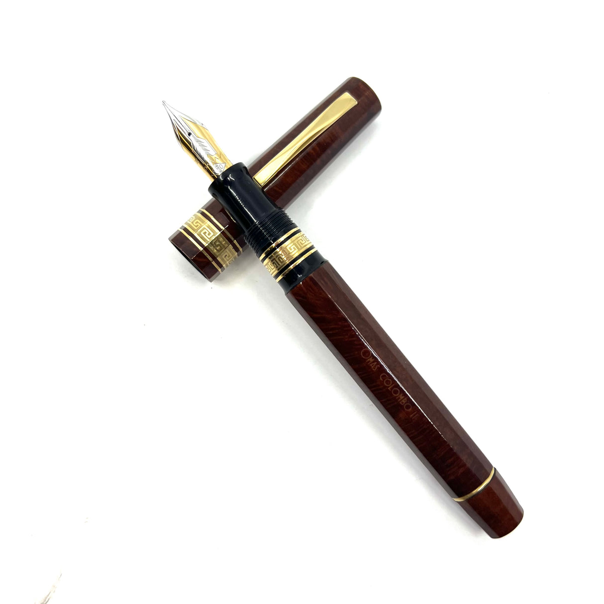 OMAS Christopher Columbus II Briar Wood Senior Paragon Fountain Pen