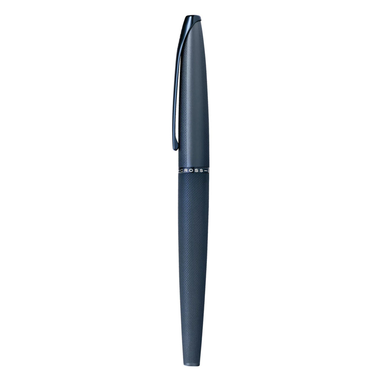 Cross ATX® Sandblasted Dark Blue PVD Etched Diamond Pattern with Polished Dark Blue PVD Fountain Pen