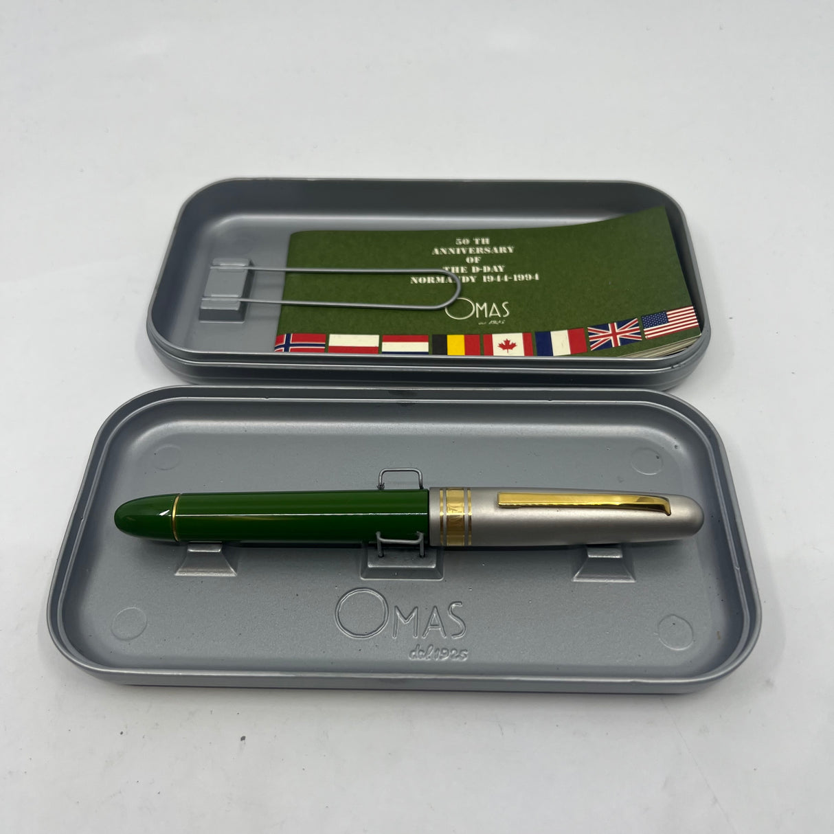 OMAS D-Day Normandy WW II 50th Anniversary Limited Edition Fountain Pen - Medium 18kt Gold Nib