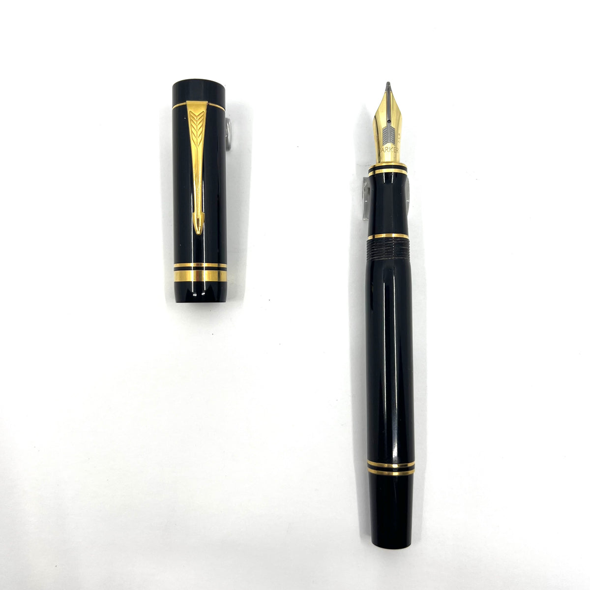 Parker Centennial Black Duofold (Largest Size) Fountain Pen