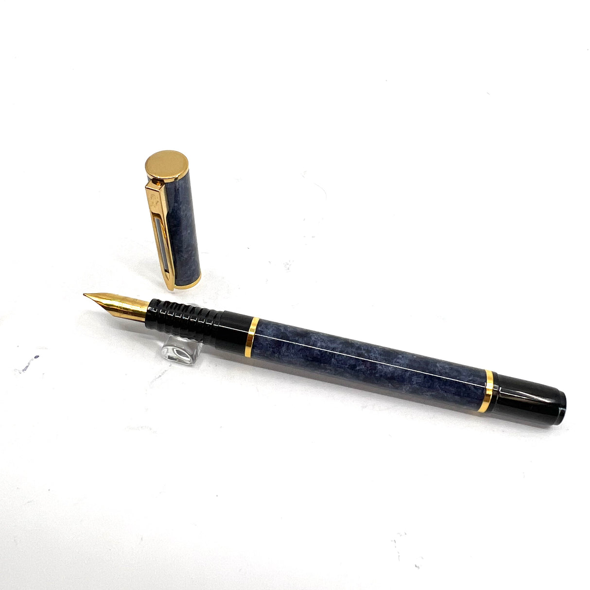 Waterman Laureat Blue/White Marbleized Fountain Pen