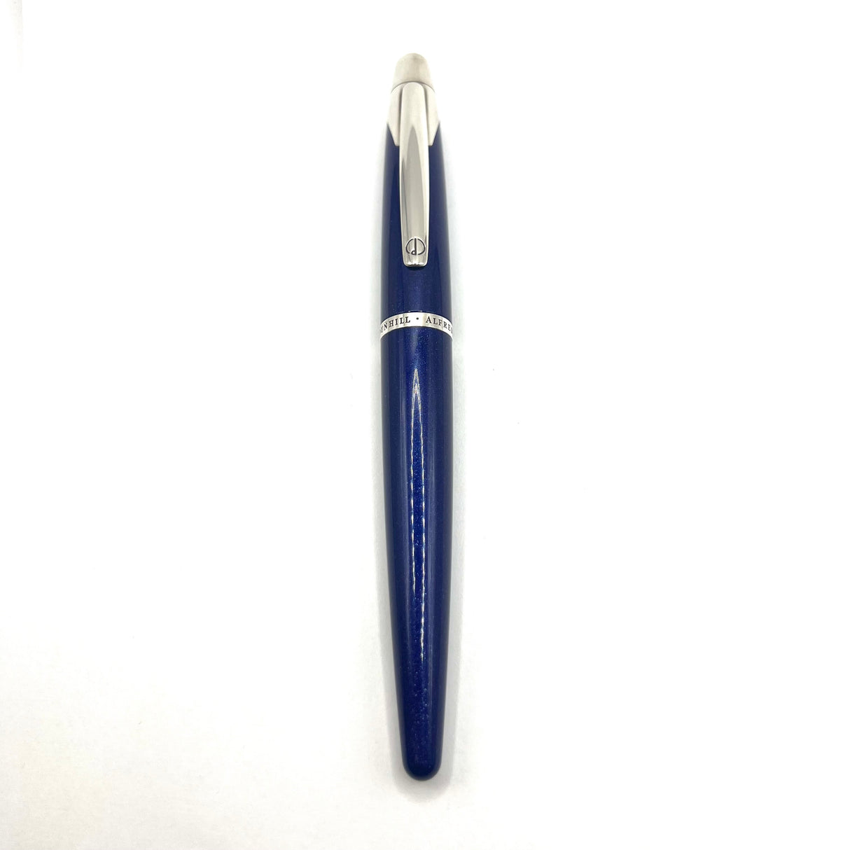 Alfred Dunhill AD2000 Cobalt Blue Galaxy Fountain Pen- Medium 18kt Gold Nib