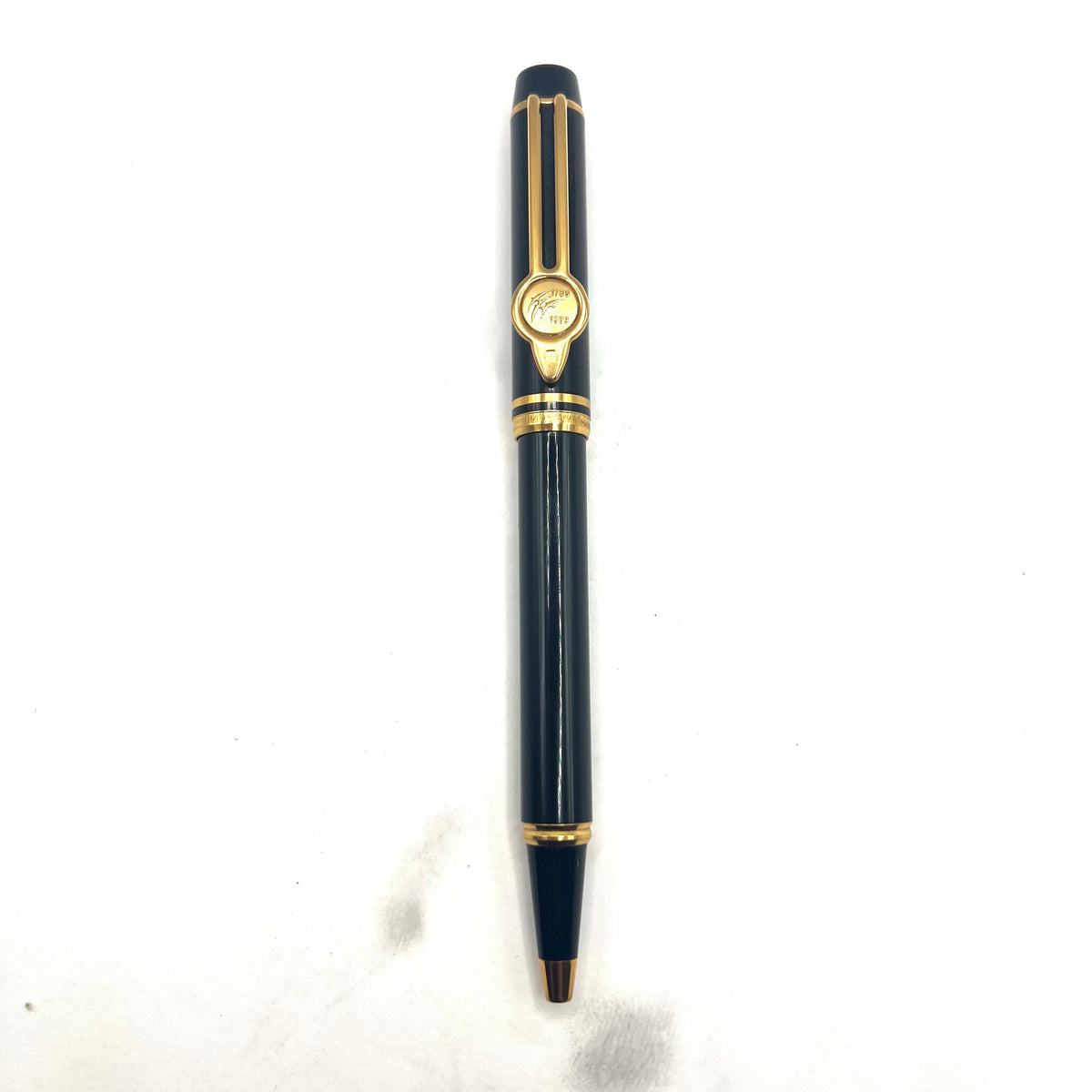 Waterman French Bi-Centennial Ballpoint Pen - Smooth Black Lacquered