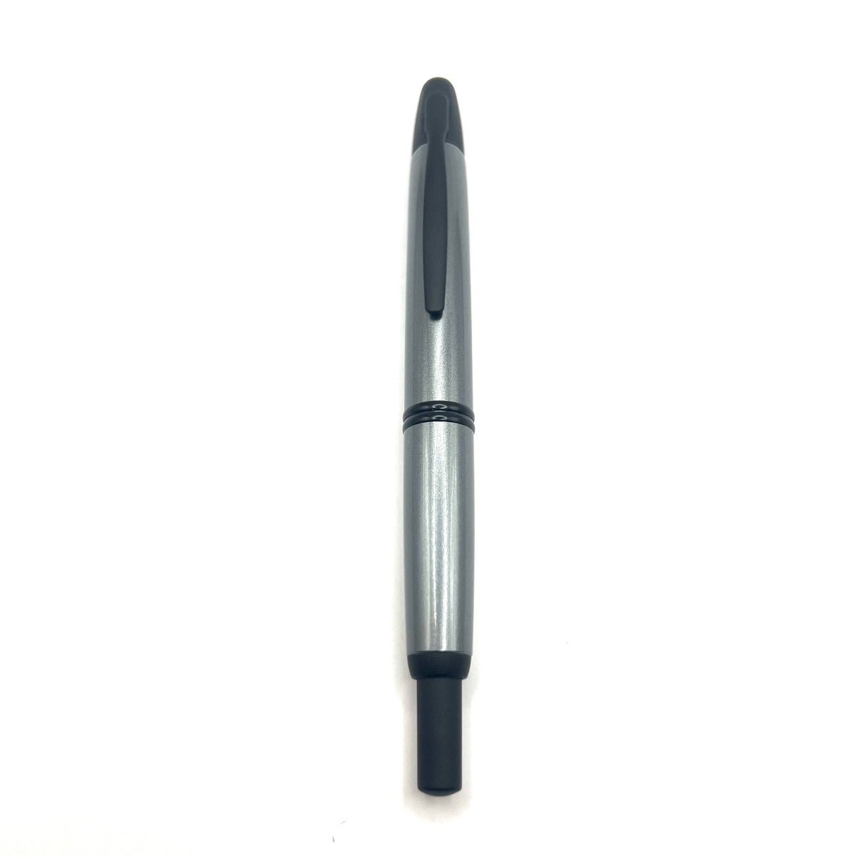 Pilot Metallic Gray Vanishing Point Fountain Pen - Medium 18kt Gold Nib