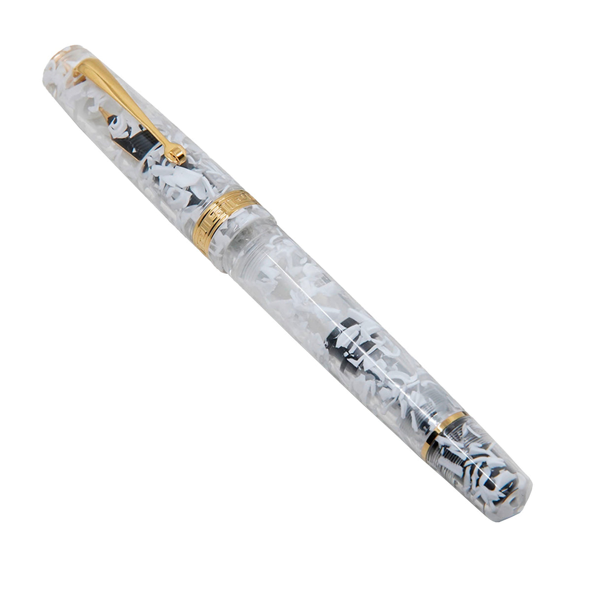 ASC Studio White Guatemala Gold Trim - Fountain Pen