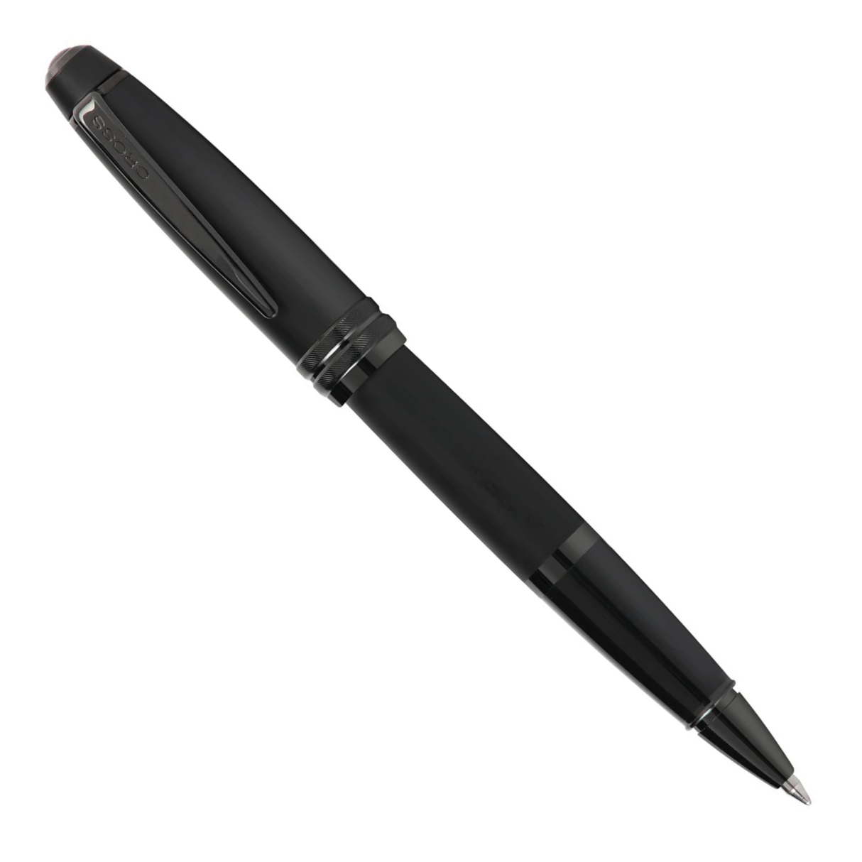 Cross Bailey™ Matte Black Lacquer Polished Black PVD Rollerball Pen