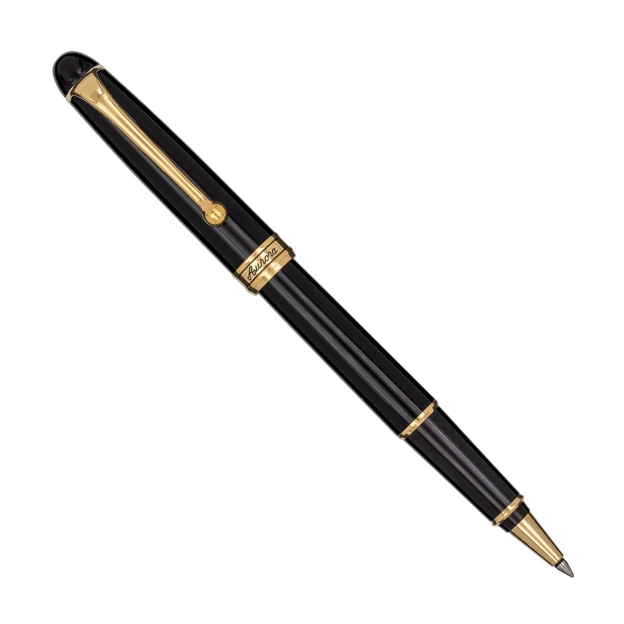 Aurora 88 Gold Plated Black Resin Rollerball