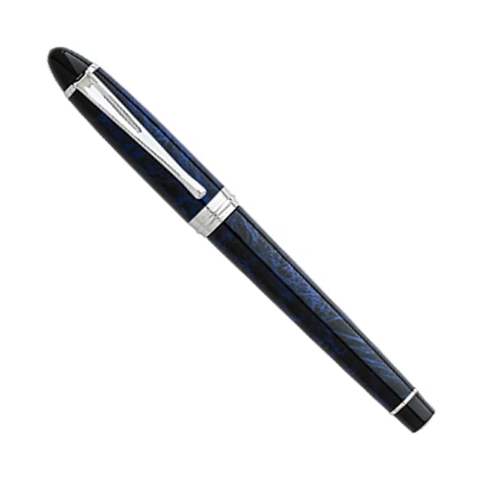 Aurora Ipsilon De Luxe Blue Lacquer Marble - Rollerball