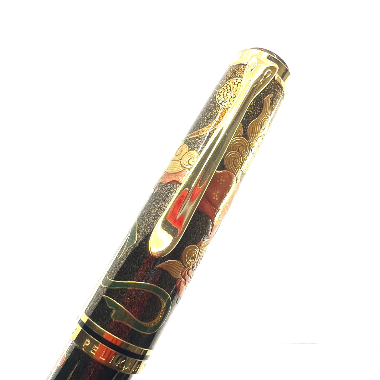 Pelikan Souveran M1000 Maki-e "Karajishi" Limited Edition Fountain Pen - #18 of 88 Pieces - Fine 18kt Gold Nib - Complete Boxes & Booklets - MINT & RARE!!