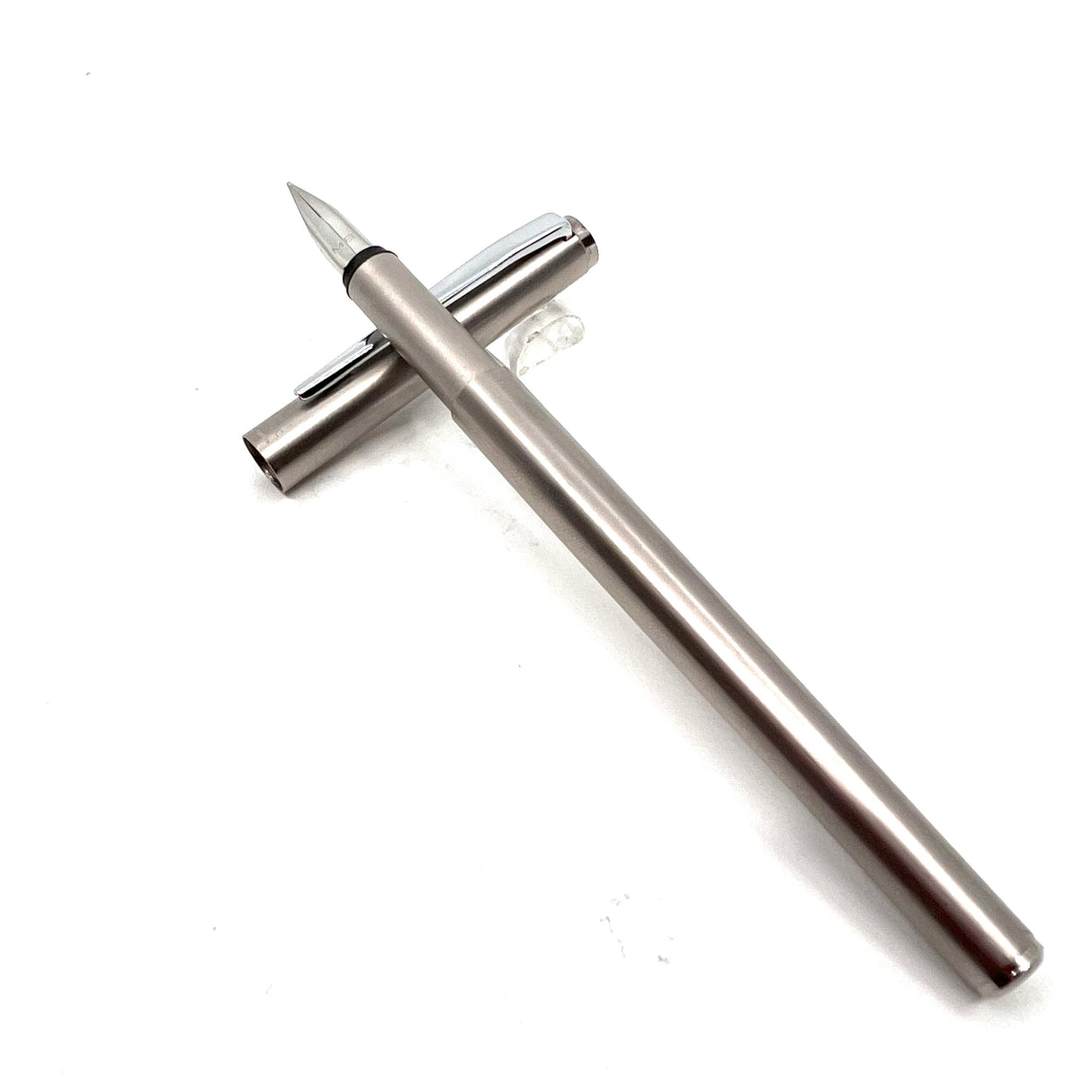 Montblanc Quick Pen/aka Early Noblesse Fountain Pen - Brushed Stainless Steel