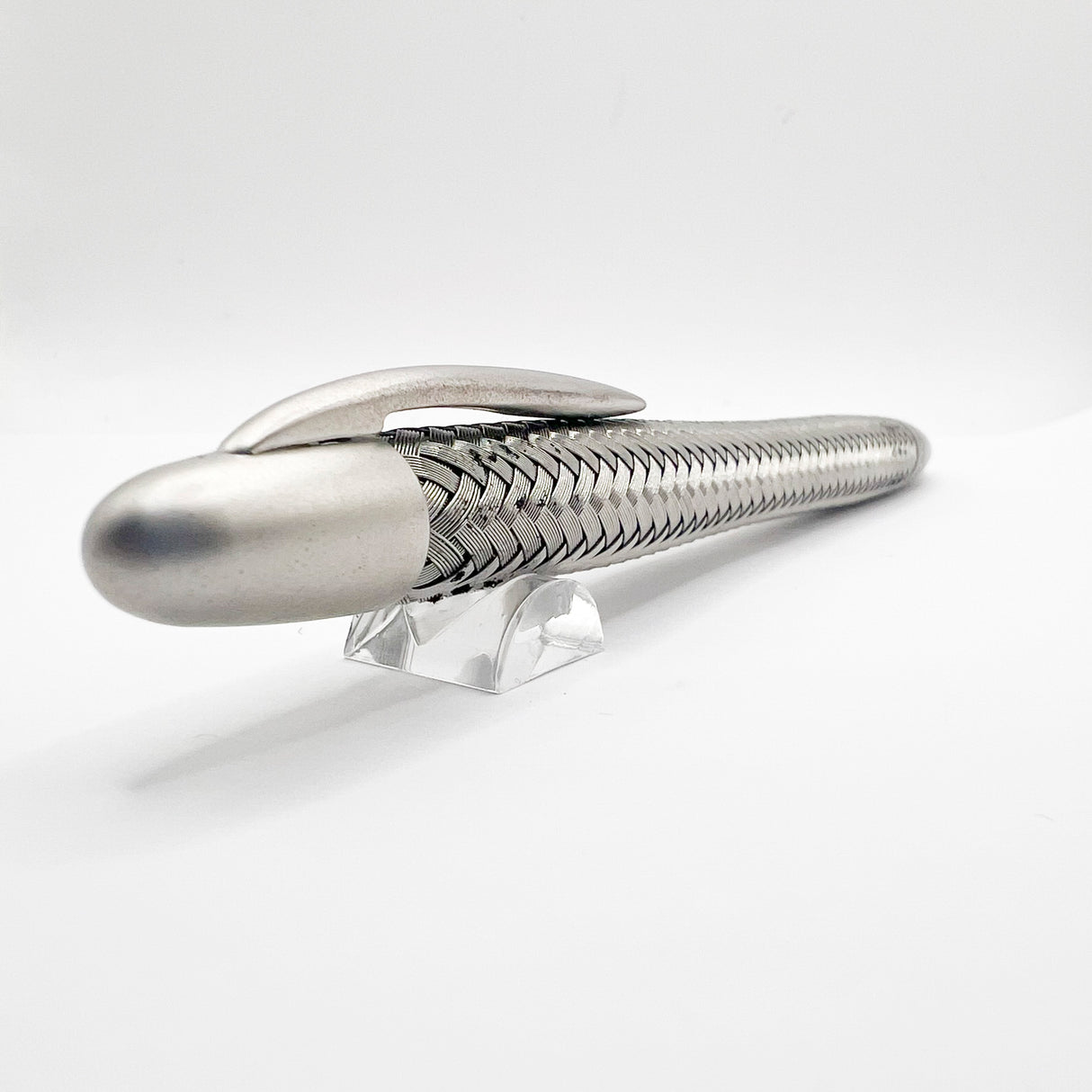 Porsche Design Tec-Flex Woven Stainless Steel Ballpoint Pen